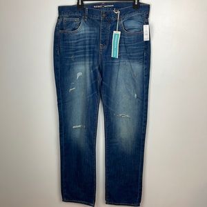 NWT Old Navy Women's Distressed Boyfriend Jeans Denim Size 8